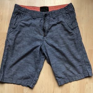 Quiksilver Blue Chambray Mens Shorts | Size: 32W
